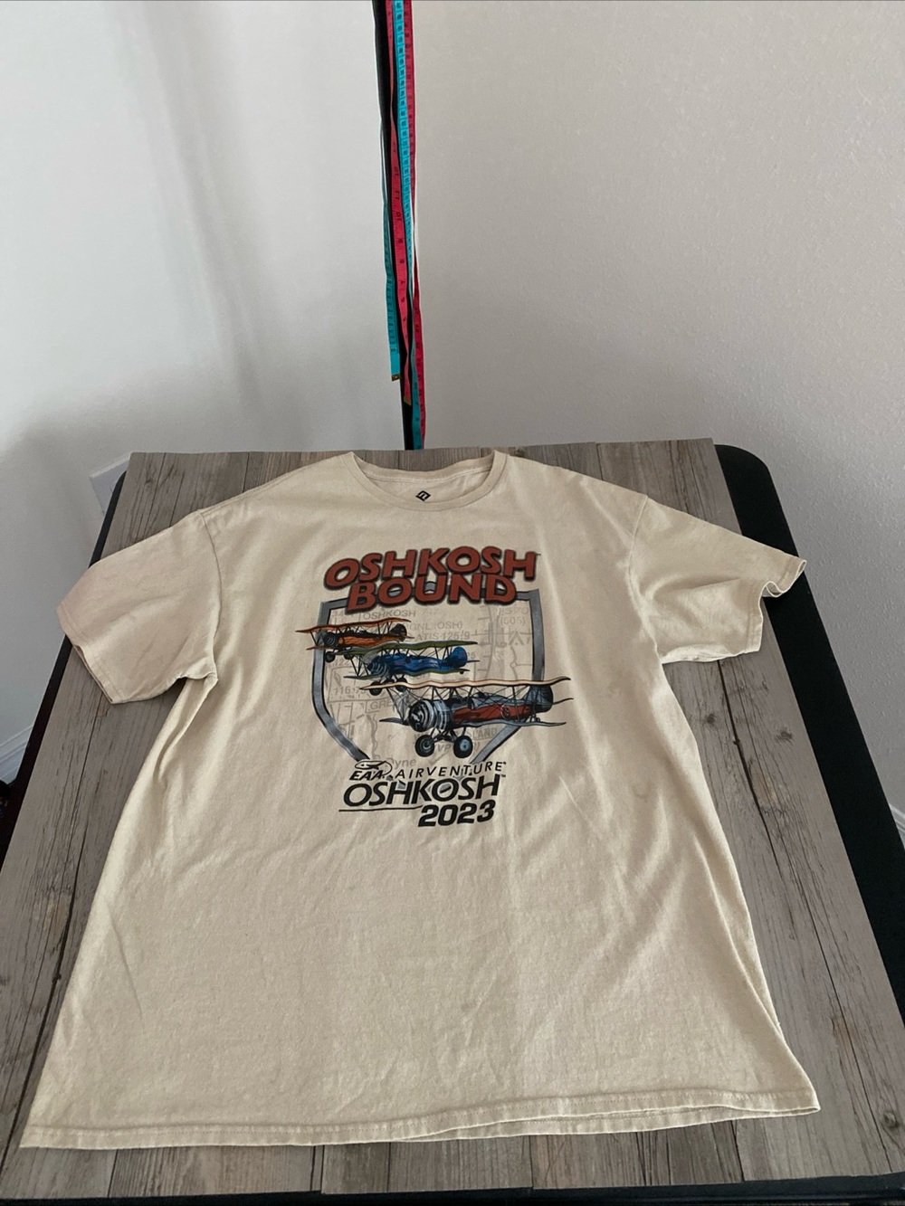 Oshkosh EAA Airventure 2023 T shirt H3 SPORT GEAR Distressed XL